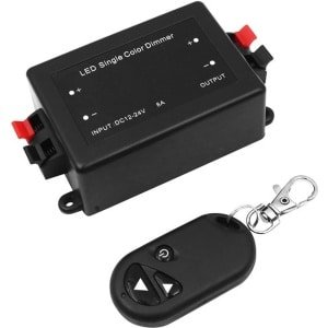 Voor alle dimbare LED-lampen met stekker en stopcontact 12v 8a Max met RF-afstandsbediening voor enkelkleurige LED-strips Draadloze LED-dimmer