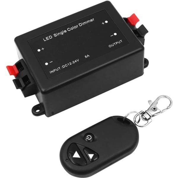 Voor alle dimbare LED-lampen met stekker en stopcontact 12v 8a Max met RF-afstandsbediening voor enkelkleurige LED-strips Draadloze LED-dimmer Voor alle dimbare LED-lampen met stekker en stopcontact 12v 8a Max met RF-afstandsbediening voor enkelkleurige LED-strips Draadloze LED-dimmer