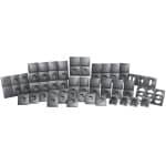 Wandcontactdoos Set - Schakelmateriaal - Woning Installatie - Mat Anthraciet Design - 95 Delig - Donkergrijs