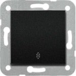 Wisselschakelaar met afdekraam - zwart - wisselschakelaar zwart - OVIVO- 1 knops;Let op:De artikelen passen alleen op het merk van OVIVO het is geen universeel schakelmateriaal of afdekmateriaal.
