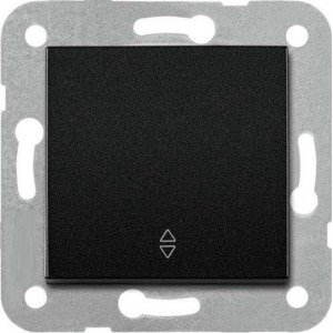 Wisselschakelaar met afdekraam - zwart - wisselschakelaar zwart - OVIVO- 1 knops;Let op:De artikelen passen alleen op het merk van OVIVO het is geen universeel schakelmateriaal of afdekmateriaal.
