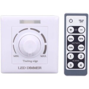 aladdien - Dimmer switch - LED dimmer - Stepless brightness regulator - Kleur #-02 - Remote control - Geschikt voor verlichting - 220V