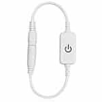 aladdien - Mini LED Dimmer - Aanraakschakelaar - Eenvoudige bediening - Wit - Helderheidsregelaar - Geschikt voor eenkleurige LED Strips - Model