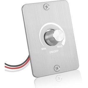carmdering - LED-dimmer 12V - Dimmer Schakelaar - LED Dimmer - 5A, 60W, continu dimbaar 0-100% - Geen flikkering - Voor camper, boot en caravan - Wit, eenvoudige installatie