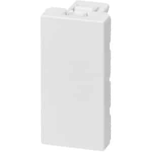 Afdekplaat 1 module - Blind afdekplaat - Afwerking schakelmateriaal - Eenvoudig in gebruik - 1 module - Wit