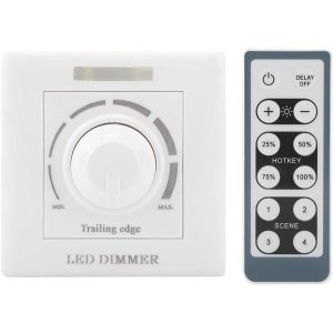 Allecto - Zerodis LED Dimmer Switch met IR Afstandsbediening - Dimbaar tot 200W, Geschikt voor 220V