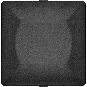 Blindplaat Schakelmateriaal - Afsluitplaatje Inbouw - Afwerking Elektrisch - Modulair Systeem - 8.1 x 8.1 cm - Zwart