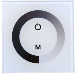 Dailygoods - Dimmer Switch - LED Dimmer - Touch Panel - Wit - Verlichting Dimmer - Geschikt voor LED strips - Kleur Wit