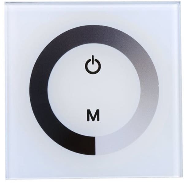 Dailygoods - Dimmer Switch - LED Dimmer - Touch Panel - Wit - Verlichting Dimmer - Geschikt voor LED strips - Kleur Wit Dailygoods - Dimmer Switch - LED Dimmer - Touch Panel - Wit - Verlichting Dimmer - Geschikt voor LED strips - Kleur Wit