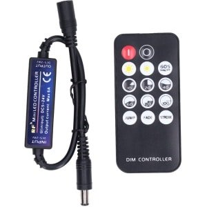 Dailygoody - Mini RF LED Dimmer Controller - Afstandsbediening - 20 meter bereik - Voor thuisgebruik - Ideaal - Geschikt voor verschillende r...