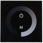 Dailygoody - Wandmontage Touch Panel Controller - LED Dimmer Schakelaar - Zwart - Enkele Kleur Touch Panel - Geschikt voor LED Strip - 12V-24V
