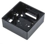 Kabeldoos Wandmontage - Schakelmateriaal Doos - Elektrische Installatie - Vlamvertragend PVC - 86 x 86 x 33 mm - Zwart