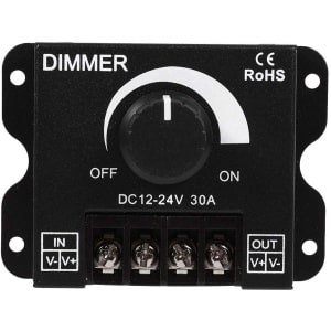 Nikou LED Strip Dimmer 12V-24V - Handmatige Lichtsterkte Regeling voor LED Strips