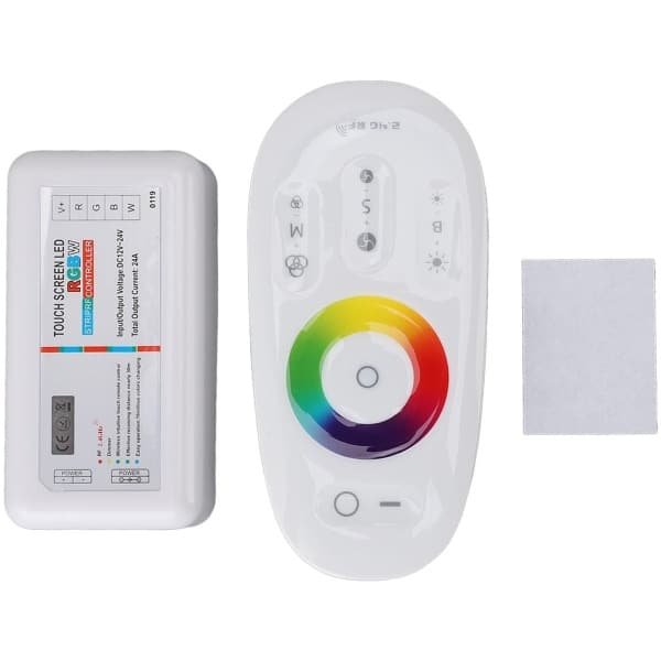 ONF3 - Draadloze RF LED Dimmer - RGB Touch Controller - Voor LED Strips - 12V/24V - Verstelbare helderheid - Geschikt voor sfeerverlichting - Kl... ONF3 - Draadloze RF LED Dimmer - RGB Touch Controller - Voor LED Strips - 12V/24V - Verstelbare helderheid - Geschikt voor sfeerverlichting - Kl...