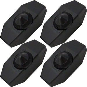 SPHProducts - LED Strip Dimmer - Dimbaar tot 60 Watt - 4 Pack - Zwart - Energiezuinig - Lichtregeling - Geschikt voor LED verlichting - Kleur zwart