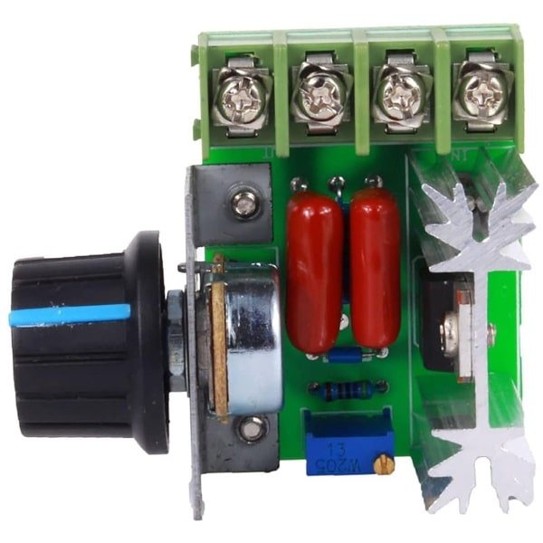 SnelShoppen - Dimmer Module Ventilator Snelheidsregelaar 230V 2000W AC Motor Snelheidscontroller 50-220V 25A Verstelbare Voltage Regulator SnelShoppen - Dimmer Module Ventilator Snelheidsregelaar 230V 2000W AC Motor Snelheidscontroller 50-220V 25A Verstelbare Voltage Regulator