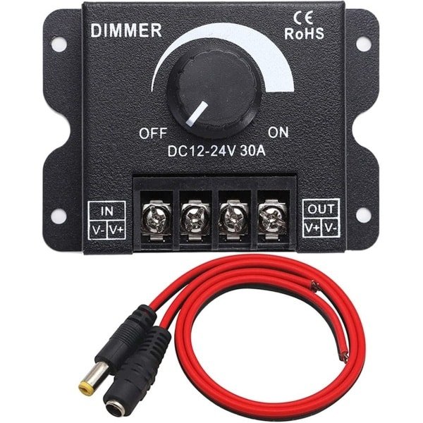 Store_8 - PWM LED Dimmer Controller - Verstelbare Verlichting - Voor LED Strips - 12V/24V 30A - Dimmer voor LED - Energiebesparende Oplossing - Ges... Store_8 - PWM LED Dimmer Controller - Verstelbare Verlichting - Voor LED Strips - 12V/24V 30A - Dimmer voor LED - Energiebesparende Oplossing - Ges...